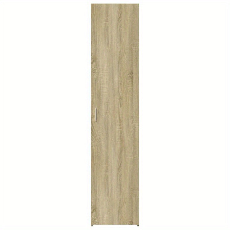 Europees Eikenkast Highboard – Kast – Dressoir – Opbergmeubel – Bergkast – Massief Hout & Kurk – 2 Laden en 2 Open Vakken – Compact 40x42,5x185 cm – Modern Minimalistisch Design