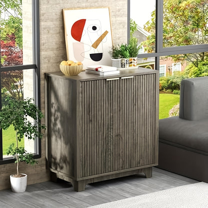 Dressoir – Buffetkast – Opbergkast – TV-meubel – Kast – Grijs – Verstelbare Planken – Compact 99x39x78 cm