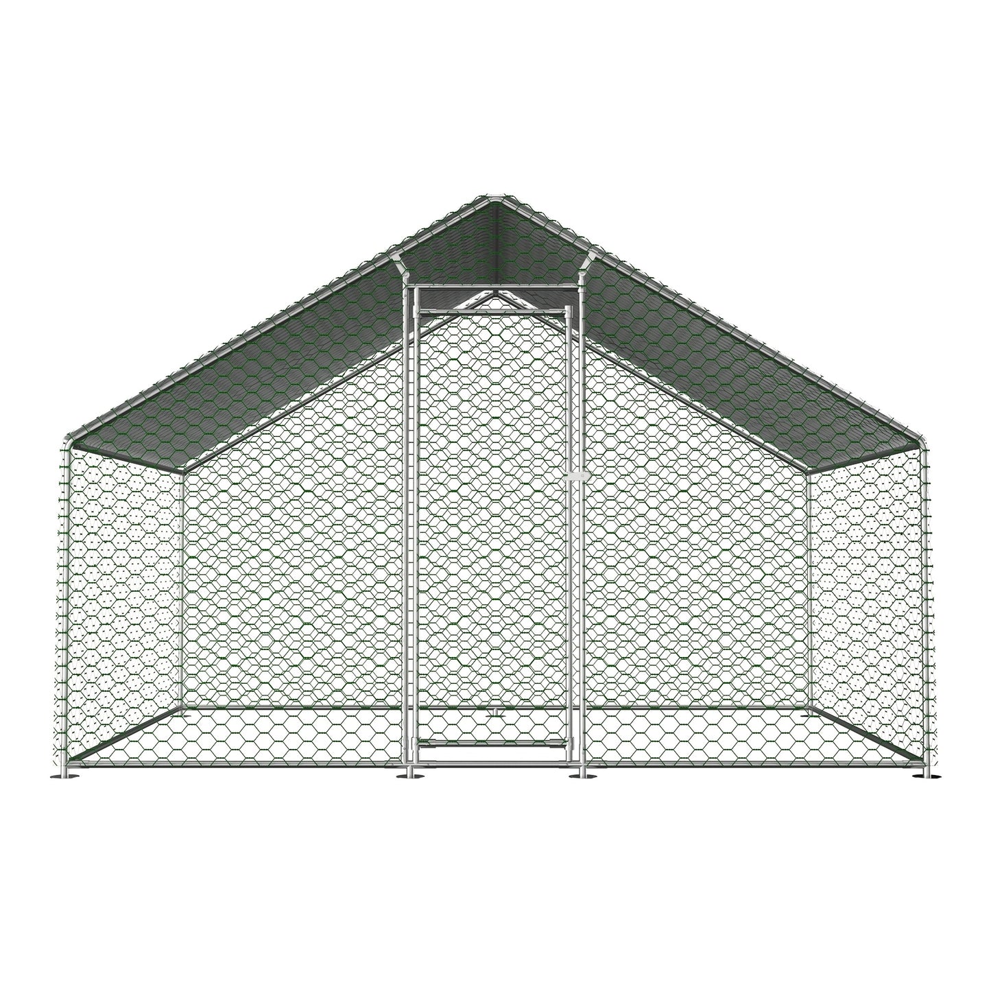 Kippenren – Kippenhok – Konijnenhok – Dierenren – Buitenren – 2x2 Meter – Waterdichte PE Doek – Veiligheidslock