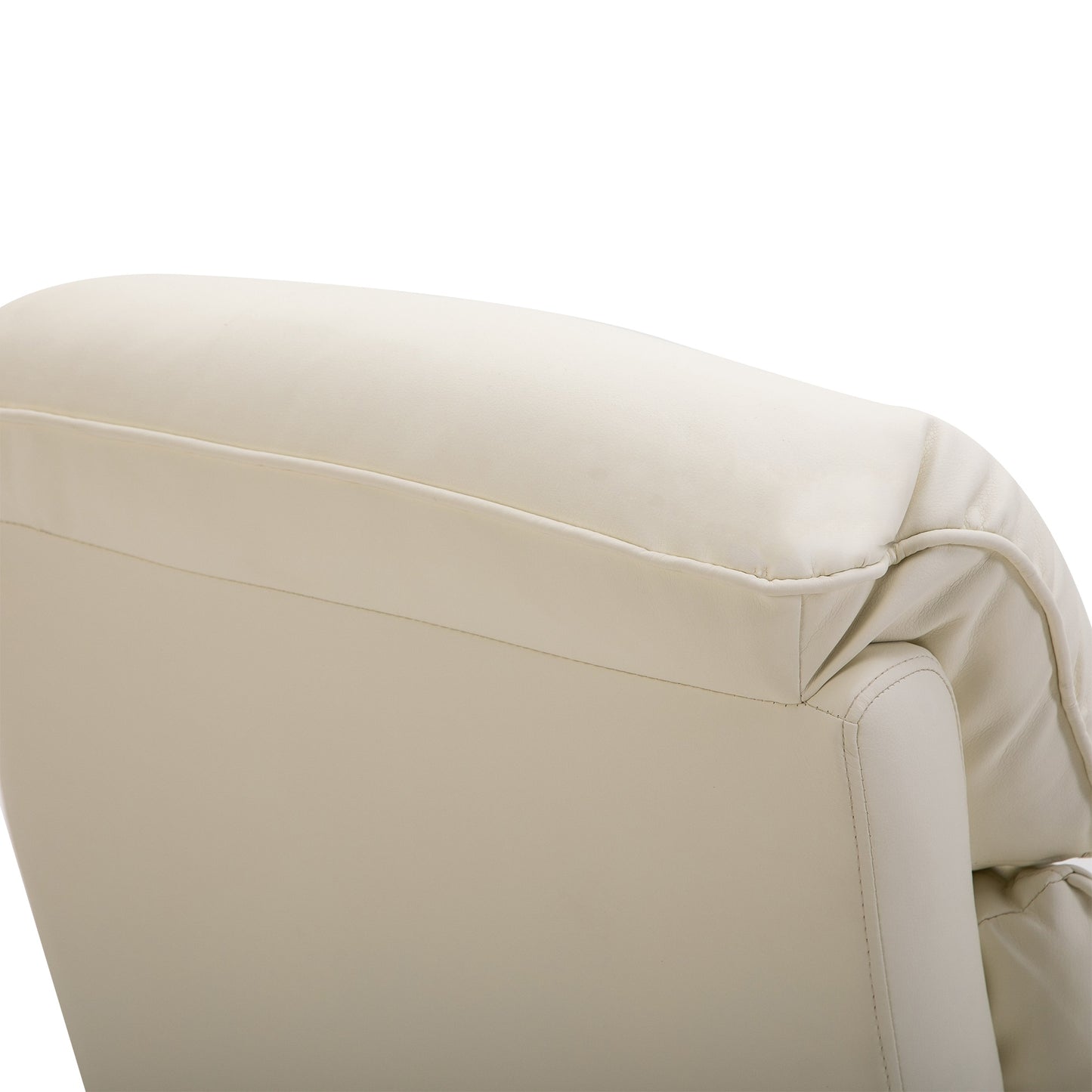 Elektrische Relaxstoel – Verstelbare Fauteuil – Power Lift Stoel – Tv Stoel – Relaxfauteuil – Met Afstandsbediening – Met Voetensteun – Max 150 kg – Crème Polyester