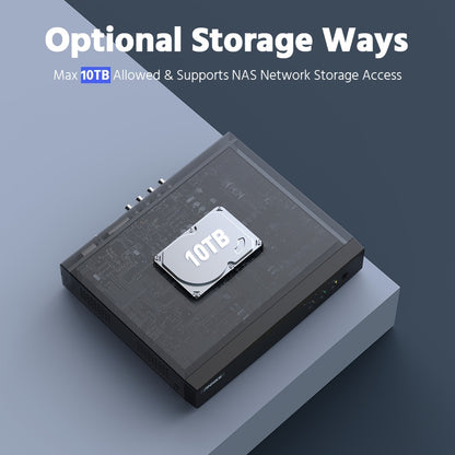 Bekabeld Beveiligingssysteem – Beveiligingsset – CCTV Systeem – Surveillance Camera Set – Bewakingscamera – 12x Full HD 1080p Camera’s – AI Mens- en Voertuigdectie – 4TB HDD & Nachtzicht 20 Meter