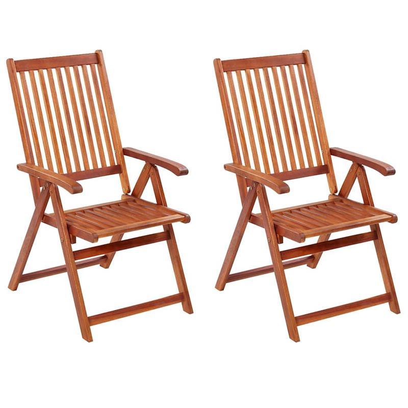 Tuinstoelen – Inklapbare Stoelen – Buitenstoelen – Acaciahouten Stoelen – Ergonomisch Design – Duurzaam En Stevig