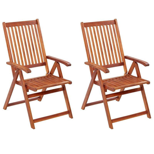 Tuinstoelen – Inklapbare Stoelen – Buitenstoelen – Acaciahouten Stoelen – Ergonomisch Design – Duurzaam En Stevig