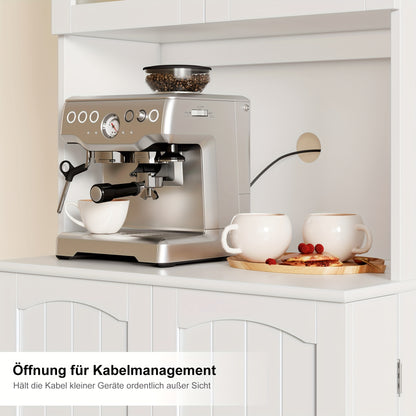 Keukenkast – Keukenmeubel – Opbergkast – Bovenkast – Hoge Kast – 181 cm Hoog – Verstelbare Planken – MDF Hout Afwerking