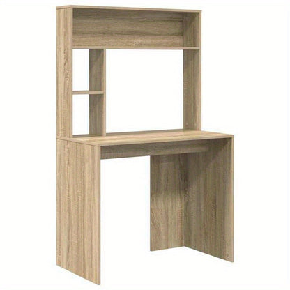 Bureau – Computertafel – Kantoortafel – Schrijftafel – Werkbureau – Sonoma Eiken – Houten Bureau Met Opbergruimte – Compact 91x50x149 cm – Duurzaam En Stevig Ontwerp