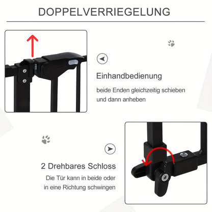 Hondenhekje – Huisdierenhek – Traphekje – Veiligheidshekje – Deurhekje – 135,89x76,2 cm – Aluminium & Kunststof – Bevestiging Zonder Boren