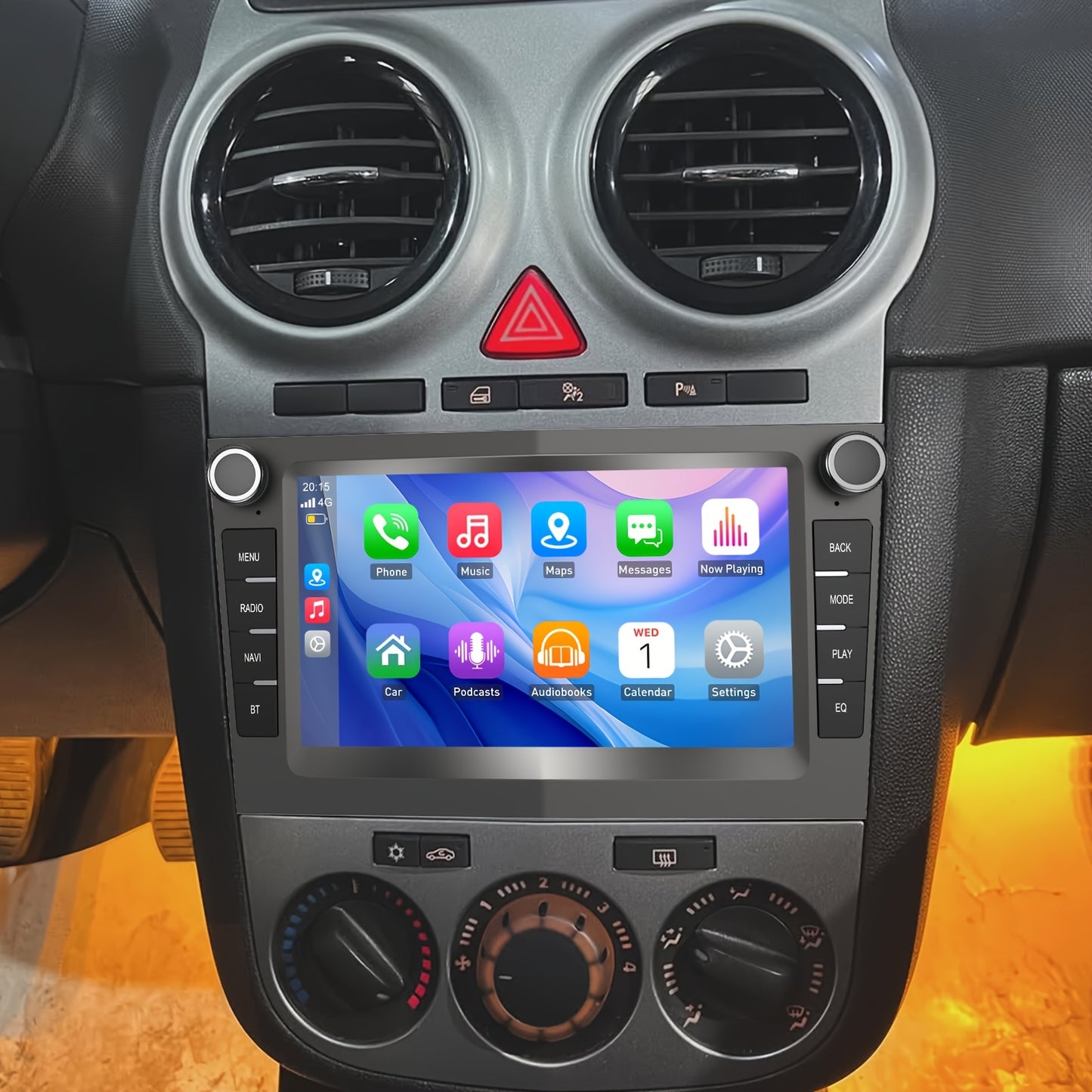 Autoradio – Multimedia Systeem – Navigatie – Inbouw Radio – Autostereo – Met Camera & Microfoon – 17,78 cm IPS Touchscreen – Draadloze CarPlay & Android Auto