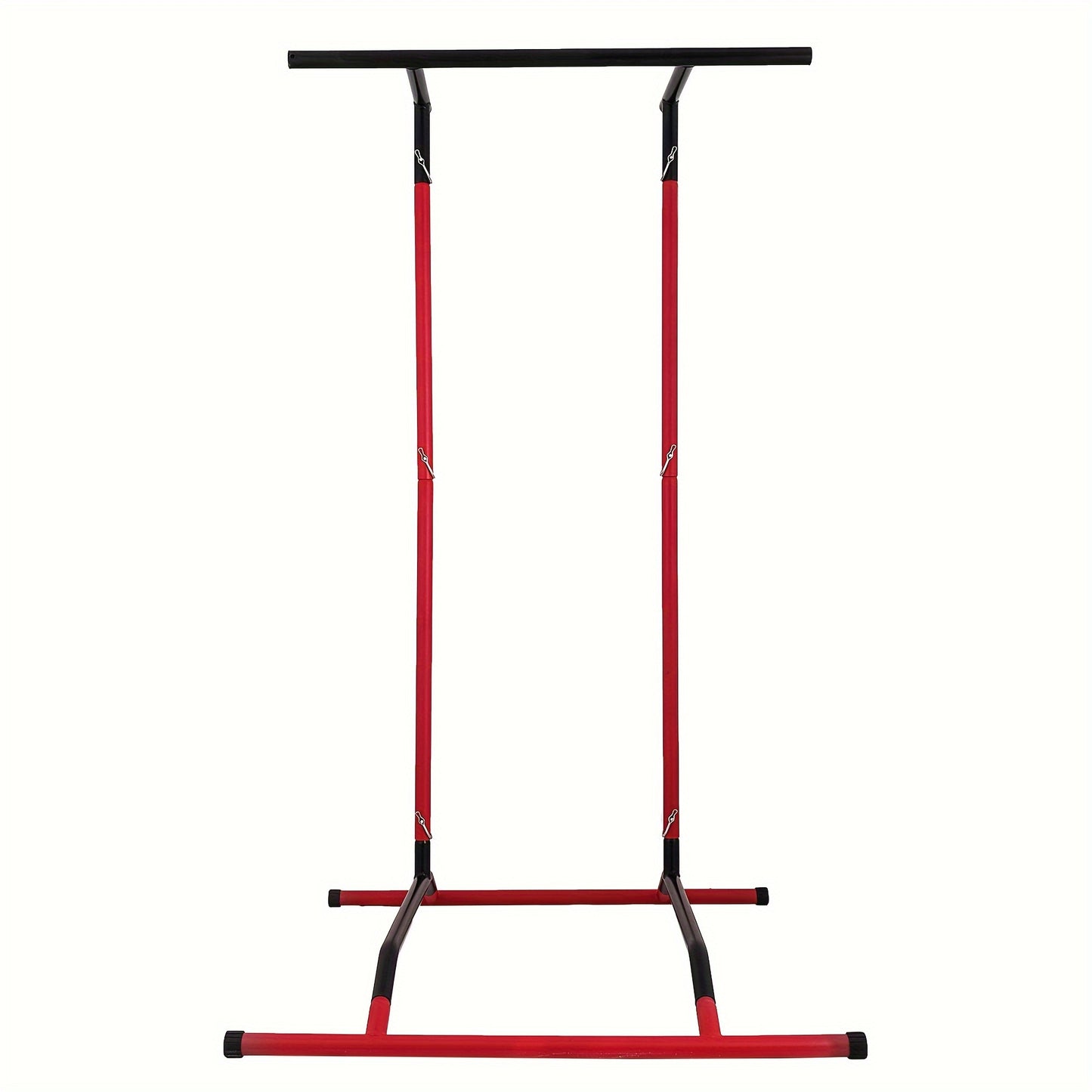 Pull Up Station 99.79KG Adjustable Power Tower Dip Station Multi Function Pull Up Dip Bar Tower, Pull Up Bar For Home Gym Strength Training Dip Stands, Red & Black