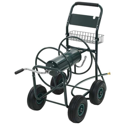 Dierenwagen – Huisdierwagen – Hondenwagen – Kattenwagen – Transportkar – Stalen Frame – 4 All-Terrain Wielen – Groen