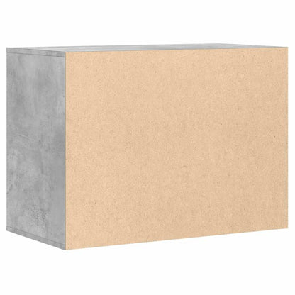 Opbergkast Beton Grijs – Bergkast – Ladekast – Vitrinekast – Opslagmeubel – Houten Constructie – 80x41x58 cm – Vergrendelbare Lades – Vloerstaander