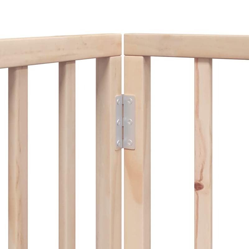 Houten Hondenren – Hondenren Binnen – Hondenren Buiten – Houten Dierenren – Hondenafscheiding – 9-delig Modulair – Populierenhout Stevig – Tot 450 cm Verstelbaar