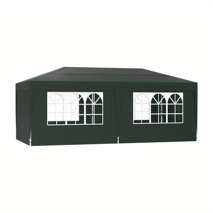 Partytent – Feesttent – Tuinent – Paviljoen – Easy Up – Verstelbare Hoogte – Waterdicht Oxford 210D Polyester Dak – Stevig Staal Frame 3x6m