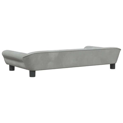 Hondenmand – Hondenkussen – Hondenbed – Hondensofa – Grijs – Zachte Velvet Stof – Duurzaam & Slijtvast – 100x50x21 cm