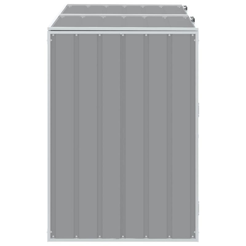 Afvalbak Buiten – Vuilnisbak – Afvalcontainer – Prullenbak – Stalen Bak – Grijs – 2 Ton Capaciteit – Weerbestendig En Roestvrij