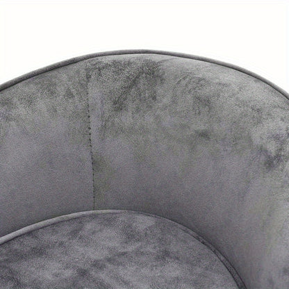 Hondenbankje – Hondenmand – Hondenkussen – Hondenbed – Sofa voor Honden – Grijs – Zacht Polyester – Comfortabele Vulling – Duurzaam – 69x49x40 cm