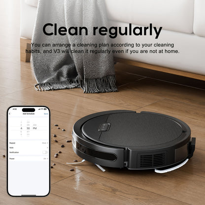 Robotstofzuiger – Stofzuigerrobot – Dweilrobot – Automatische Stofzuiger – Huisdierhaar Verwijderaar – 4000Pa Zuigkracht – Wifi & Alexa Bediening – Compact 30,99x30,99x7,59 cm – Zelfladend