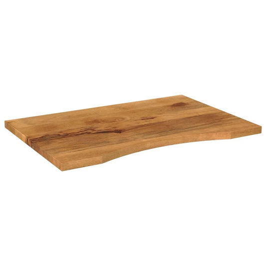 Mango Houten Bureaublad – Tafelblad – Werkblad – Plank – Blad – Massief Mango Hout – 100x50x2,5 cm – Met Groef – Geschikt Voor Badkamerorganisatie