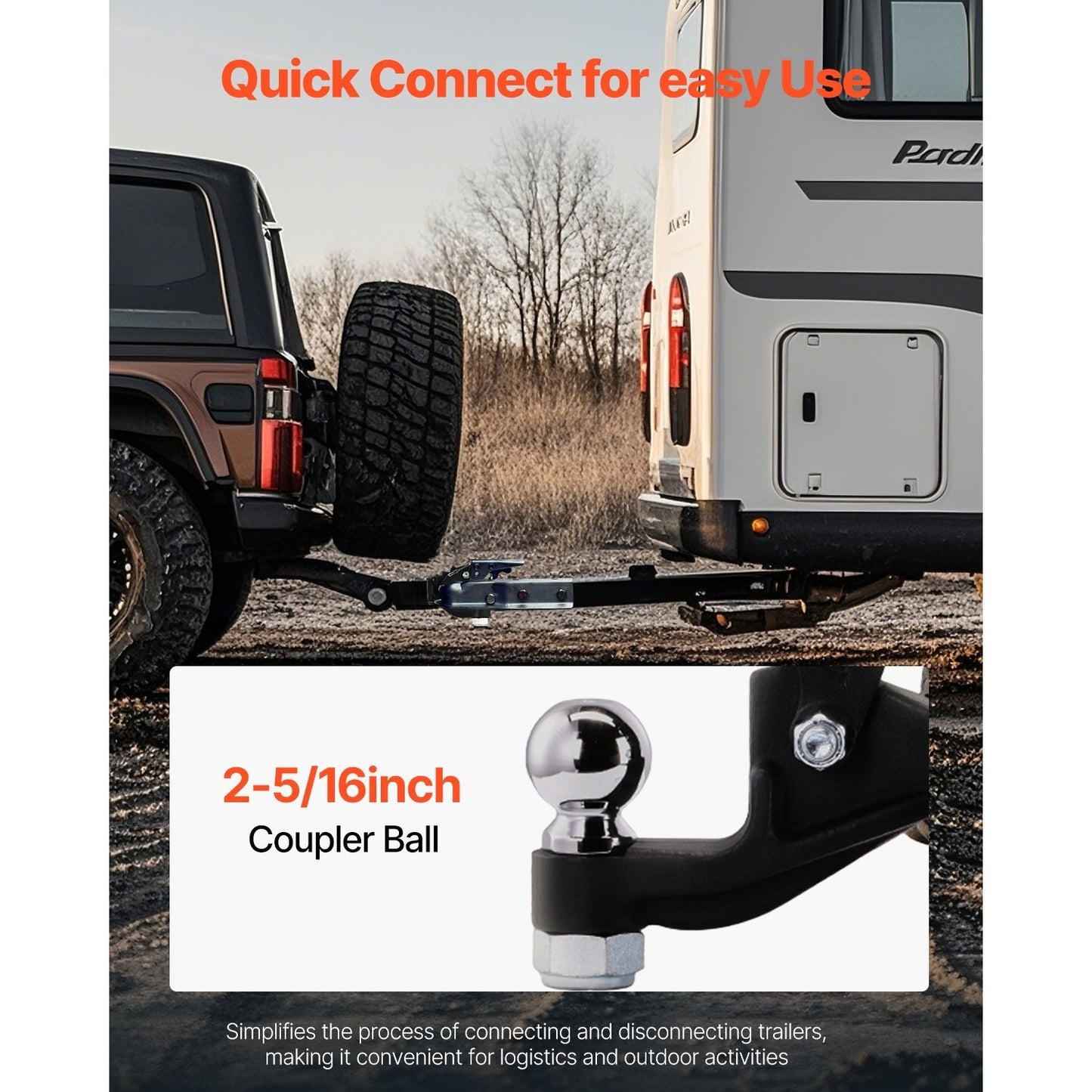 Pintle Hitch – Aanhangerkoppeling – Trekhaak – Koppeling – Haak – Hoogwaardig Staal – Maximaal Trekvermogen 9070 kg