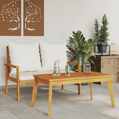 Tuin-Eettafel – Buitentafel – Terrastafel – Balkonset – Loungtafel – Massief Acaciahout – Compact 100x55x45 cm – Weerbestendig