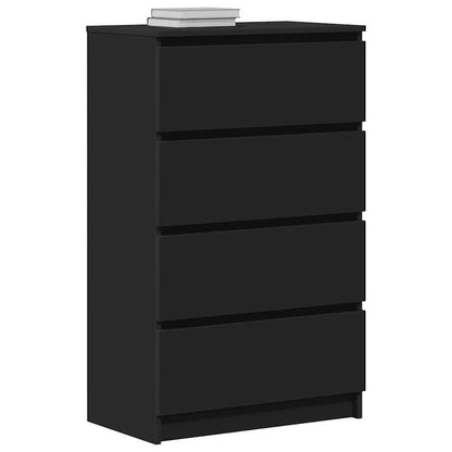 Opbergkast – Opbergmeubel – Kasten – Sideboard – Creatief Meubel – Zwart – 60x35x98,5 cm – Gefineerd Hout – Afsluitbaar