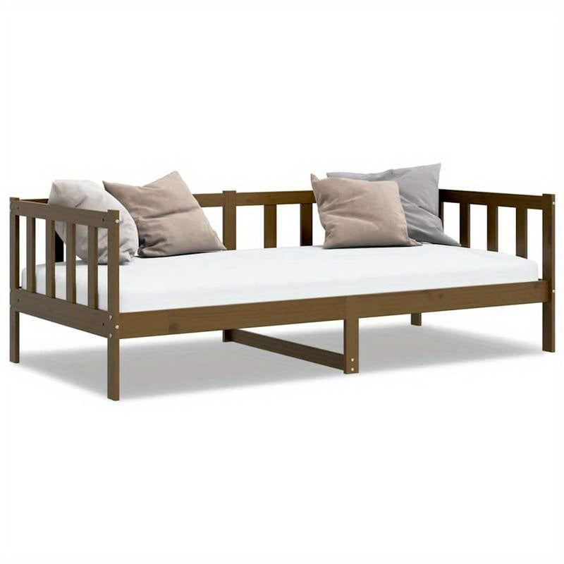 Slaapbank – Bedbank – Loungebed – Opklapbed – Sofa Bed – Massief Dennenhout – 90x200 cm – Compact & Duurzaam – Modern Minimalistisch Design