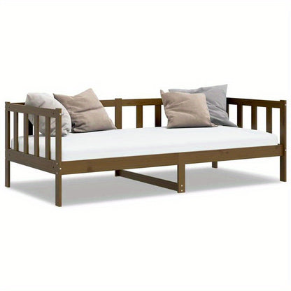Slaapbank – Bedbank – Loungebed – Opklapbed – Sofa Bed – Massief Dennenhout – 90x200 cm – Compact & Duurzaam – Modern Minimalistisch Design