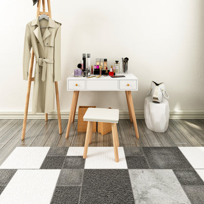 Make-up Tafel – Make-uptafel – Dressing Table – Kaptafel – Schminktisch – Wit – Scandinavisch Design – Vouwdeksel Met Spiegel – 2 Lades En 5 Opbergvakken
