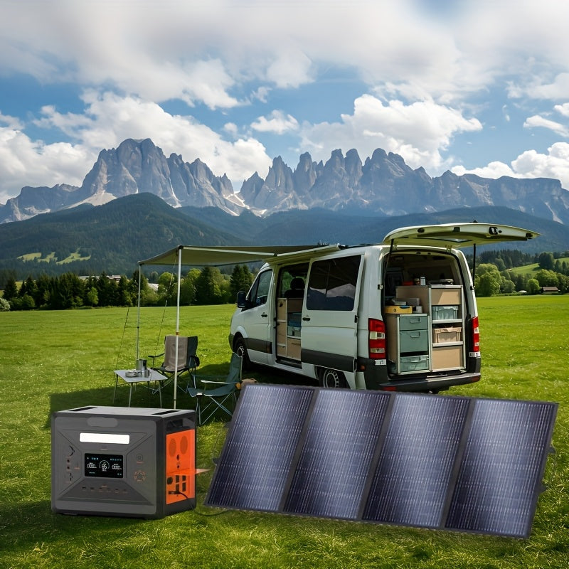 Draagbare Power Station – Mobiele Energievoorziening – Noodstroom – Zonne-Generator – Camping Accu – 2304 Wh Batterij – 2500W Vermogen