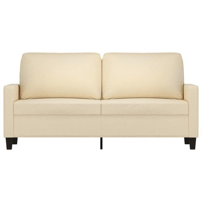 2-zits bank – 2-persoons sofa – loveseat – klein zitmeubel – tweezits bank crème – duurzaam hardhouten frame – comfortabel schuimkussen