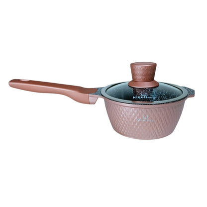 7-delig Pannenset – Kookpannen – Pannen – Koekenpannen – Sauskommen – Non-Stick Coating – Geschikt voor Alle Vuurtypes