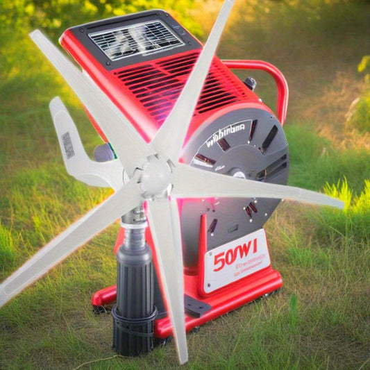 Windturbine – Windmolen – Windgenerator – 500W Generator – 5-Bladig Ontwerp – Laadregelaar – Off-Grid Inzetbaar