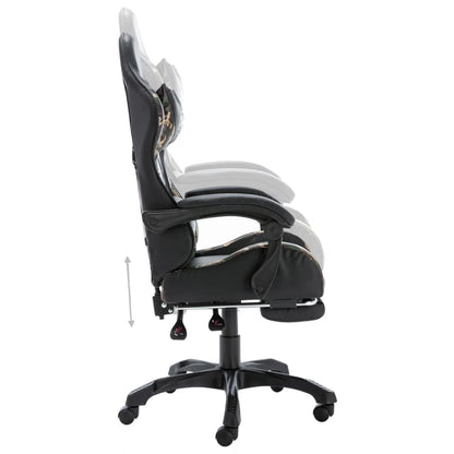 Gamestoel – Gaming Stoel – Gaming Chair – Game Stoel – Bureaustoel – Verstelbare Rugleuning – Uitschuifbare Voetensteun – Kunstleer – Max 150 kg