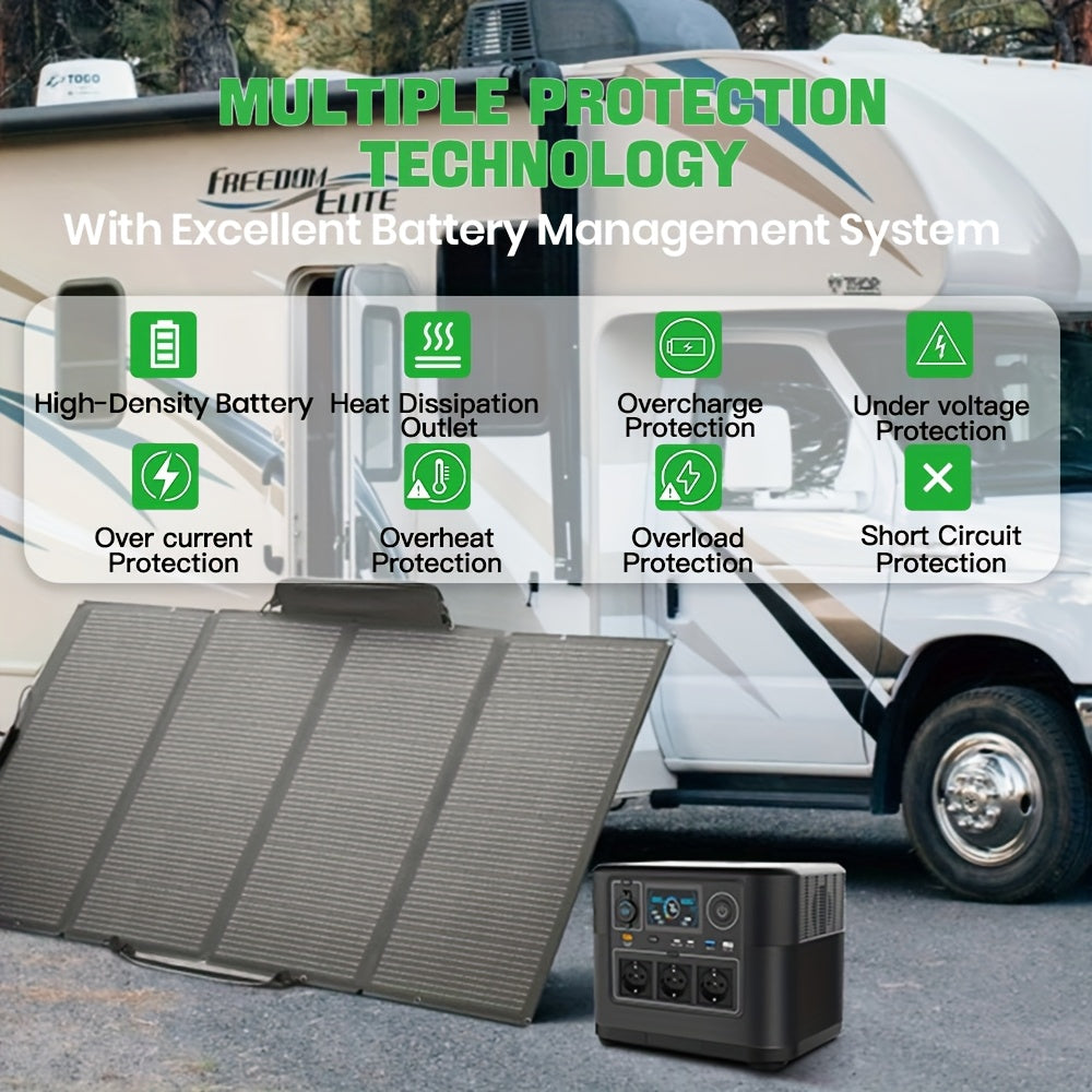 Draagbare Powerstation – Powerbank – Mobiele Accu – Noodstroom – Outdoor Generator – 1008Wh Batterij – 1200W Continue Output
