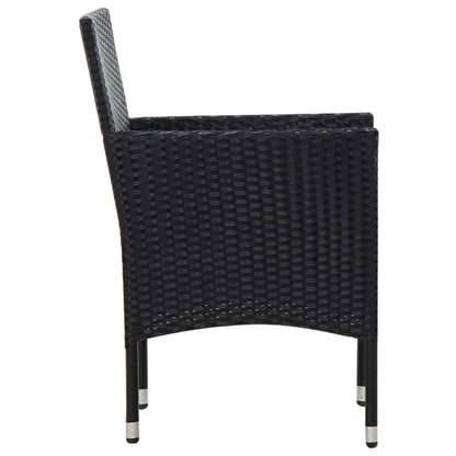 Loungebankset – loungeset – tuinmeubelset – hoekbank – tuinbank – Poly Rattan – Inclusief Dikke Kussens – Stevig Gepoedercoat Stalen Frame – Grijs