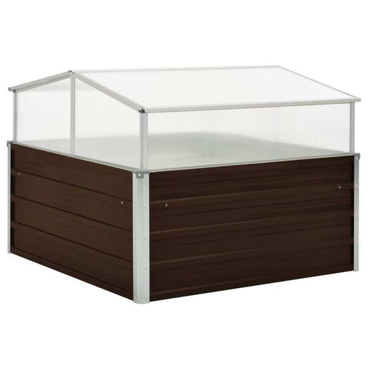 Kweekkas – Tuinkas – Broeikas – Moestuinkas – Plantenkas – 100x100x85 cm – Gegalvaniseerd Staal – Roestvast & Stevig
