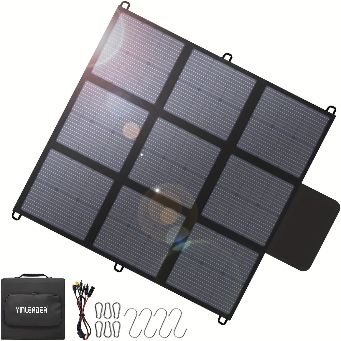 Zonnepaneel – Solar Panel – Opvouwbaar Paneel – Powerbank Oplader – Draagbaar Zonnepaneel – 200W Vermogen – 22,5% Hoog Rendement – Lichtgewicht met XT60 en DC Aansluitingen
