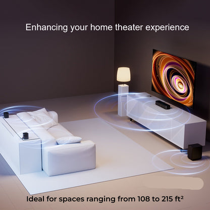 Home cinema set – Home theater systeem – Surround speakerset – Soundbar – 5.1-kanaals speakers – 250W Krachtige Bas – Draadloze App Bediening