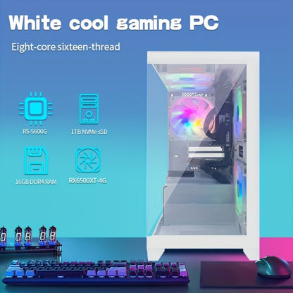 Gaming Desktop – Gaming PC – High Performance Computer – Esports Pc – Stijlvolle Desktop – AMD Ryzen 5 5600G Quad-Core – 16 GB RAM & 1 TB NVMe SSD