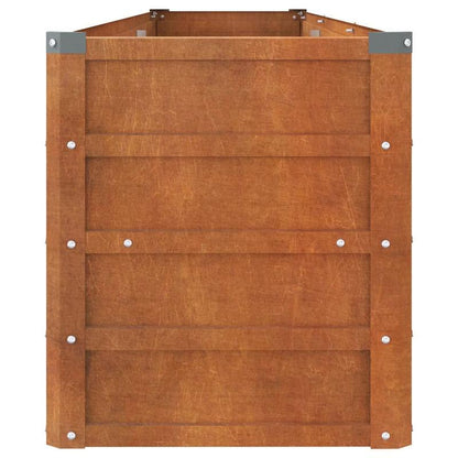 Plantenbak – Bloembak – Moestuinbak – Verhoogde Bak – Bloembak Voor Buiten – Cortenstaal – Weerbestendig – 240x40x45 cm – Verhoogd Voor Optimale Drainage