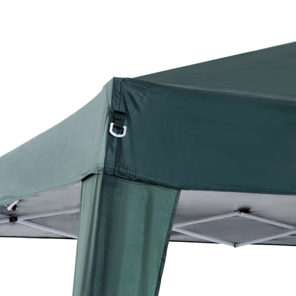 Partytent – Tuinpaviljoen – Vouwtent – Opvouwbare Tent – Schaduwtent – 2,4x2,4 m – UV Bescherming – Stalen Frame