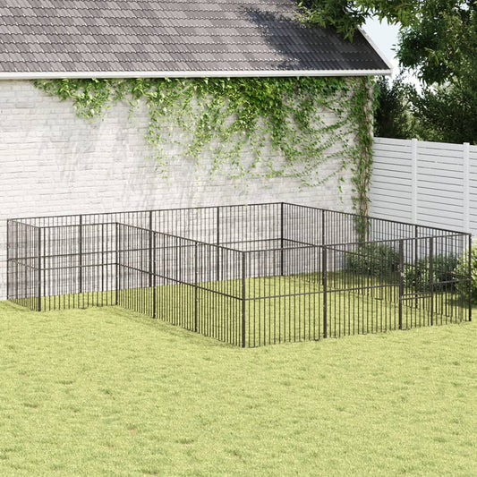 Hondenren – Hondenhok – Dierenhok – Puppyren – Hondenkooi – Stevig Gegalvaniseerd Staal – 403x400x100 cm
