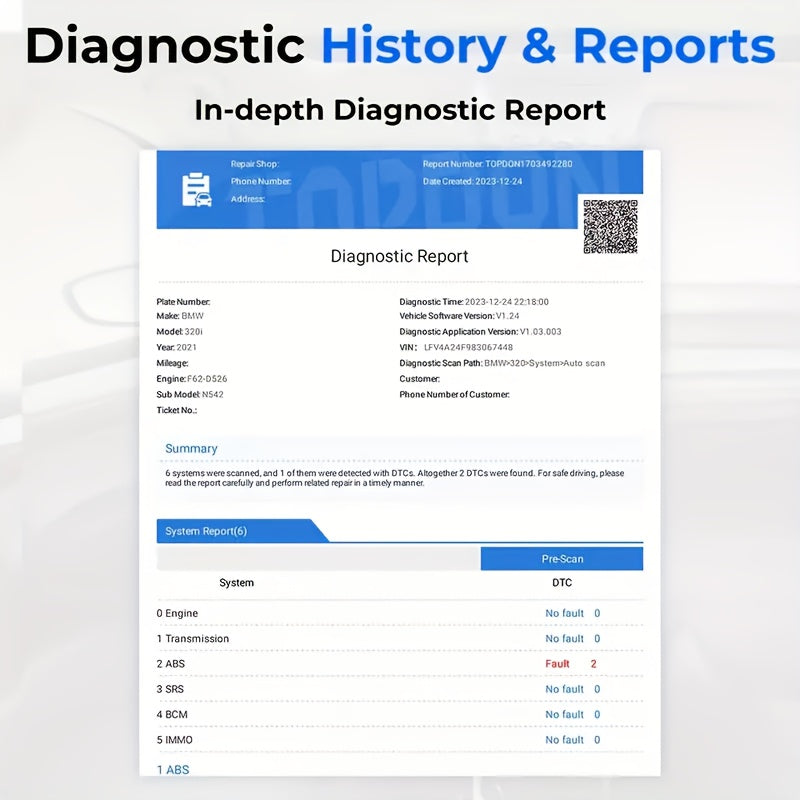 OBD2 Diagnose Scanner – Auto Diagnosetool – Foutcode Lezer – Wi-Fi Scanner – USB Oplaadbaar – Live Data Monitor – Auto VIN Scan