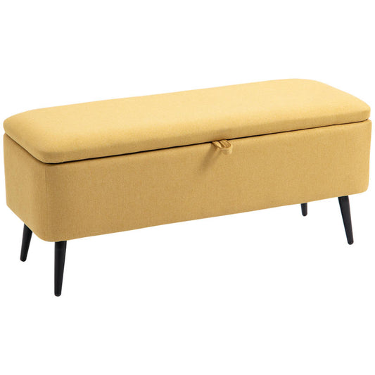 Opbergbank – Opbergbank – Zitbank – Opbergkist – Bank Met Opbergruimte – Kunstlederen Bekleding – Houten Frame – 150 kg Draagkracht – 101x38,5x44,5 cm – Direct Gebruiksklaar