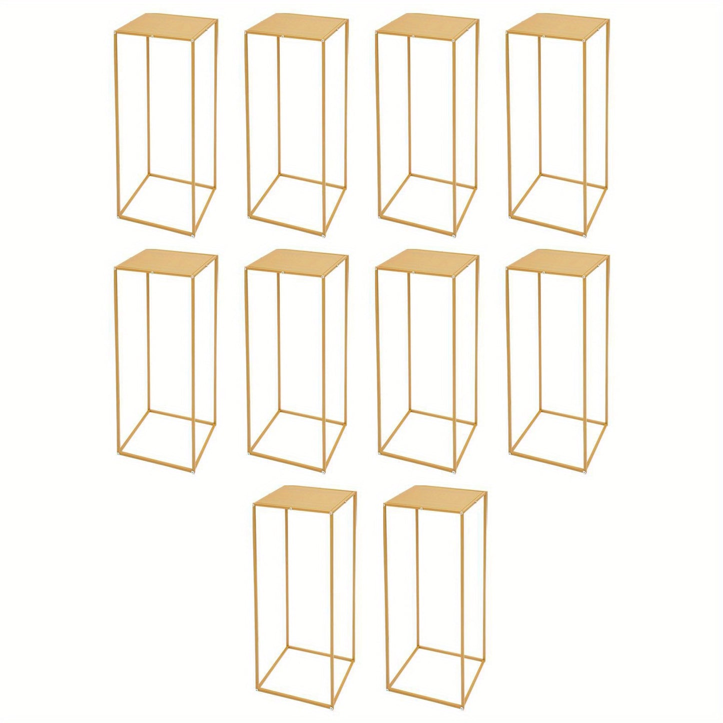 Wedding Flower Stand, Geometric Metal Flower Stand, Rectangle Flower Holder, Wedding Decor, Event Decoration, Minimalist Design, Modern Stand, Metal Stand, Display Stand, Square Stand