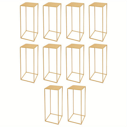 Wedding Flower Stand, Geometric Metal Flower Stand, Rectangle Flower Holder, Wedding Decor, Event Decoration, Minimalist Design, Modern Stand, Metal Stand, Display Stand, Square Stand