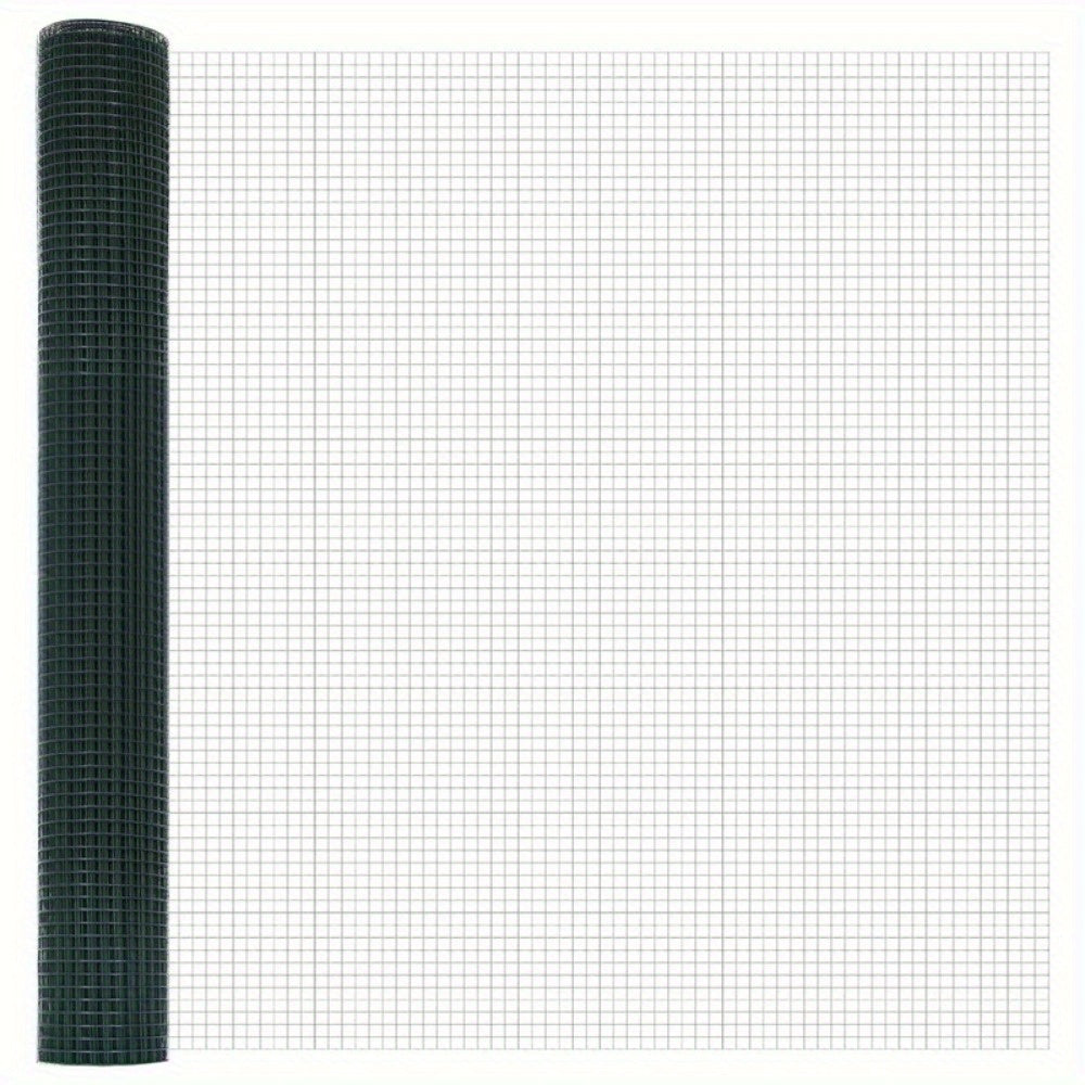 Tuinomheining – Tuinafscheiding – Tuinafsluiting – Borderafscheiding – Groen – Gegalvaniseerd Staal – 2 Sets van 1 Meter – 25 cm Hoogte