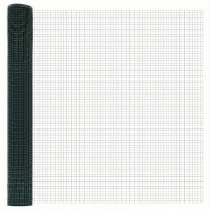 Tuinomheining – Tuinafscheiding – Tuinafsluiting – Borderafscheiding – Groen – Gegalvaniseerd Staal – 2 Sets van 1 Meter – 25 cm Hoogte