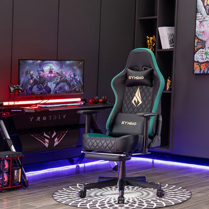 Gamingstoel – Gamestoel – Game Stoel – Gaming Chair – Bureaustoel – Verstelbare Armleuningen – Memory Foam Zitting 59x40 cm – Max 200 kg Belastbaar
