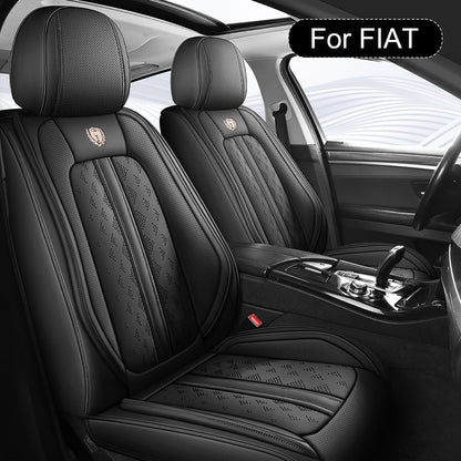 Autostoelhoezen – Zitbeschermer – Stoelhoezen Universeel – Autostoelbekleding – Stoelhoez Set 5 Stoelen (2 Voor + 3 Achter) – Waterbestendig Nappa Leer – Eenvoudige Installatie