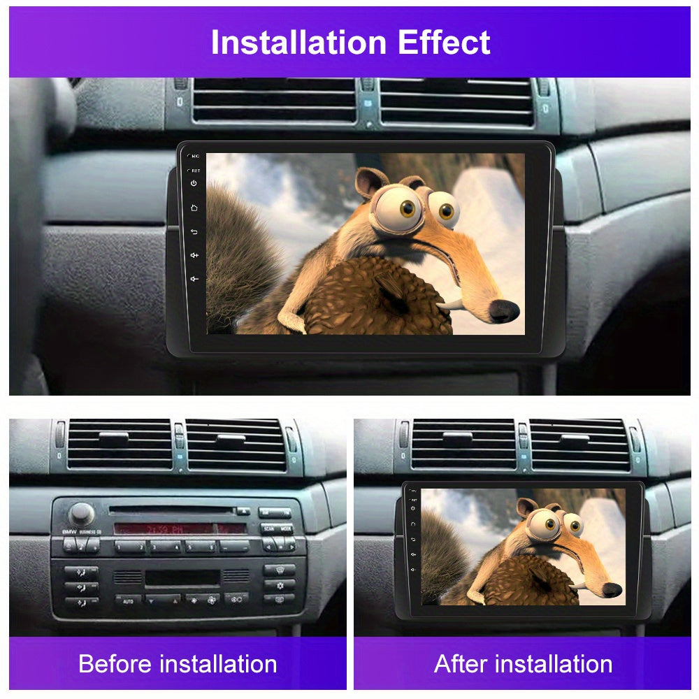 Android 15 Car Stereo – Autoradio – Multimedia Systeem – Navigatie Systeem – Touchscreen Radio – 9 Inch HD IPS Scherm – Draadloze CarPlay & Achteruitrijcamera